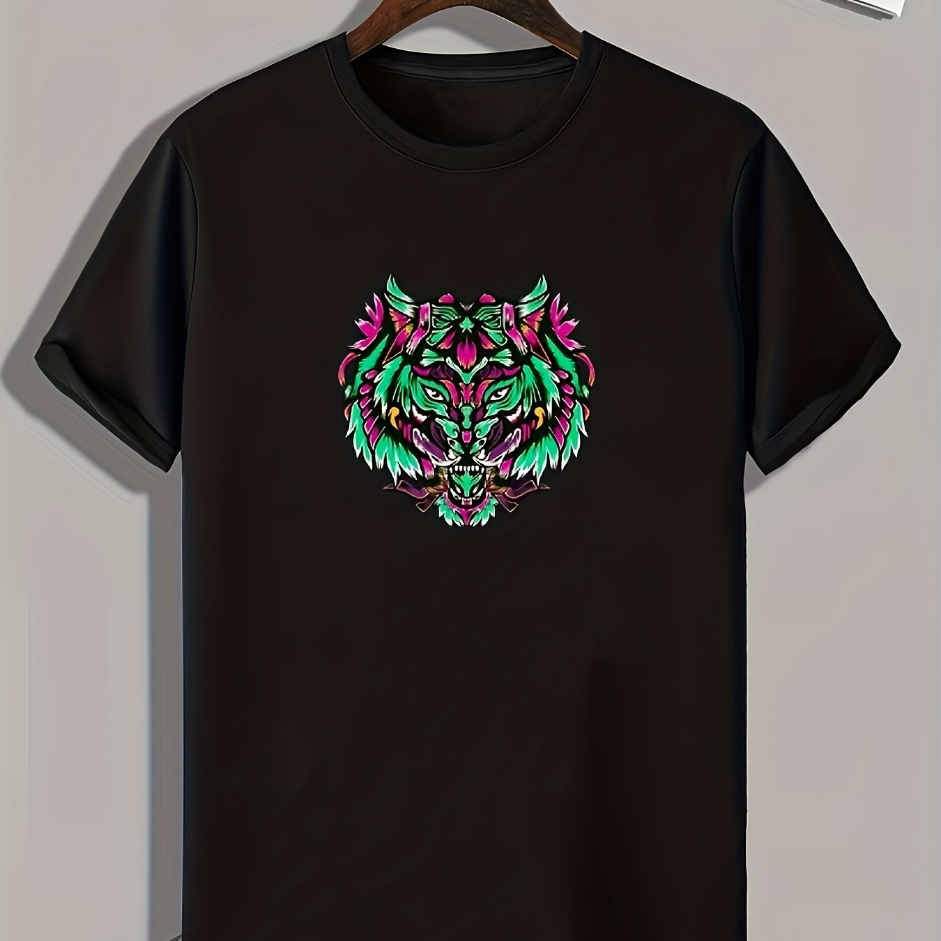 Men's Tribal Totem Animal Print Tee