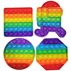 Pop Push Bubble Fidget Sensory Toy Stress Relief Anxiety Kids Adults