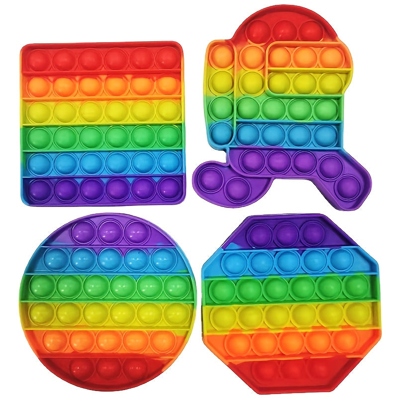 Pop Push Bubble Fidget Sensory Toy Stress Relief Anxiety Kids Adults