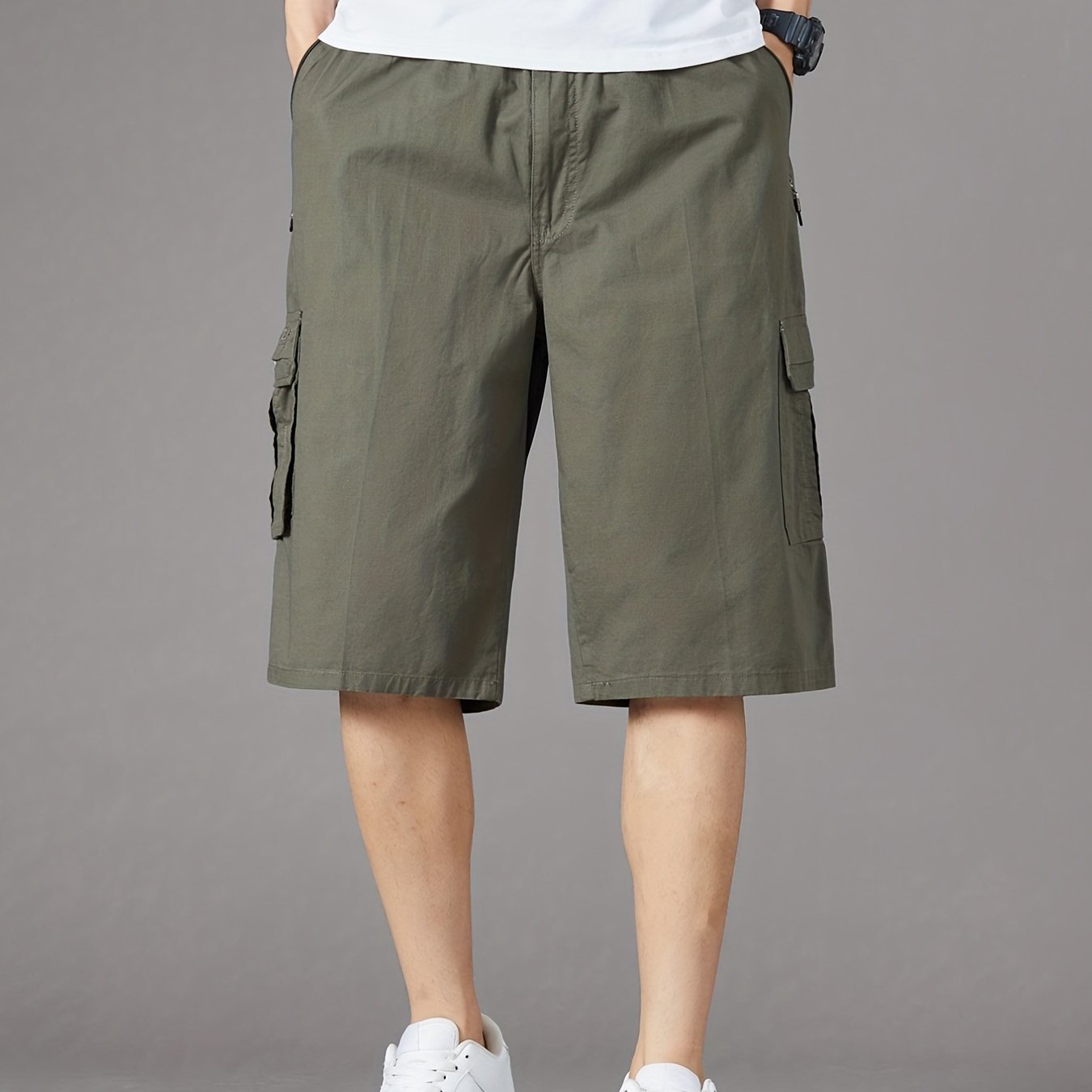 Men's Casual Cargo Jeans With Pocket