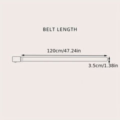 Canvas Belt Woven Pin Buckle Belt Student Jeans Belt For Men