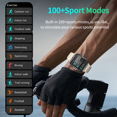 4.98 cm Smart Watch Full Touch Screen Fitness Tracker Waterproof Alarm Clock