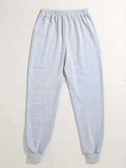 Halloween Sports Pants Women's Plus Spider & Letter Print Fitness Pant