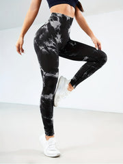 Tie Dye Yoga Workout Pants Fitness Leggings Activewear