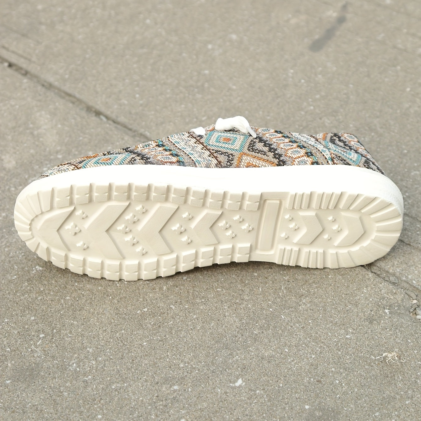 Women's Geometric Pattern Canvas Shoes Lightweight