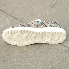 Women's Geometric Pattern Canvas Shoes Lightweight