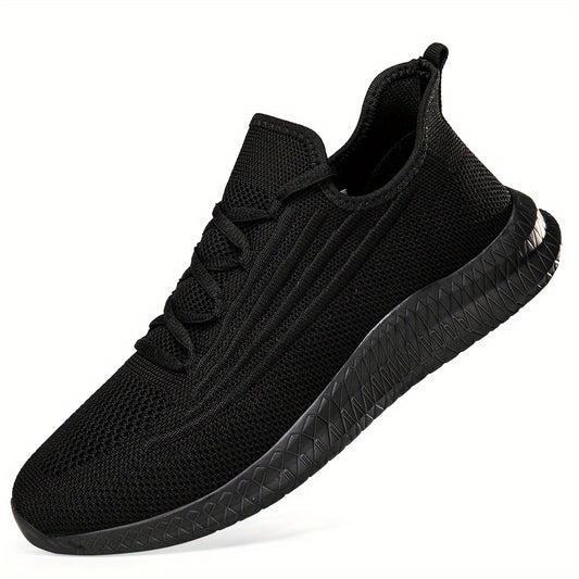 Men's Lace Up Mesh Running Shoes Breathable Sneakers for Outdoor Activities