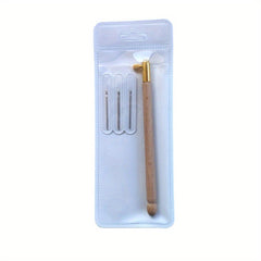 4pcs French Embroidery Crochet with Beech Handle
