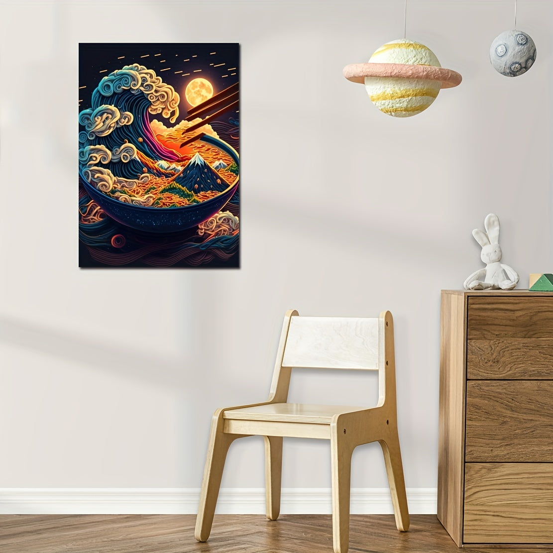 Colorful Ramen Wall Sticker for Kids Room