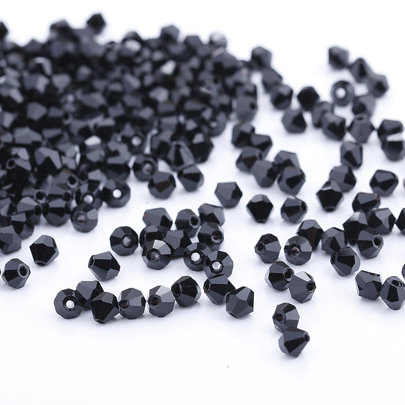 500pcs 3 4mm Glass Crystal Bicone Beads DIY Trinkets Loose Beads