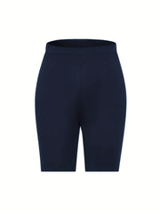 Sporty Yoga Shorts Elastic Waist Summer Women's Clothing