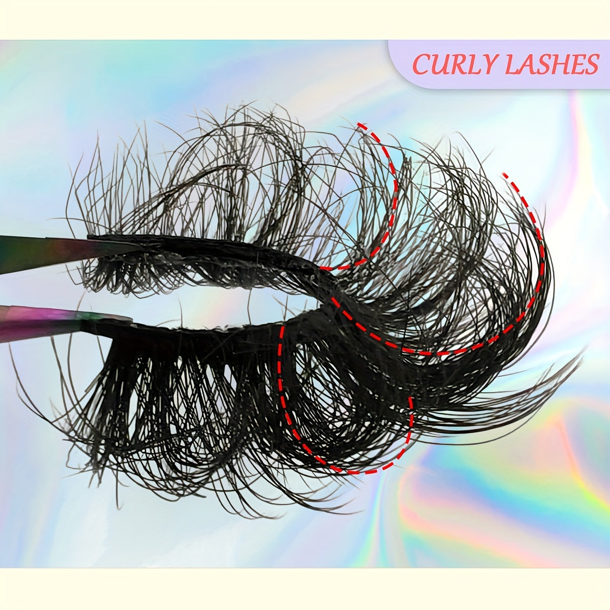 4 Pairs 22mm Long Fluffy Volume False Eyelashes