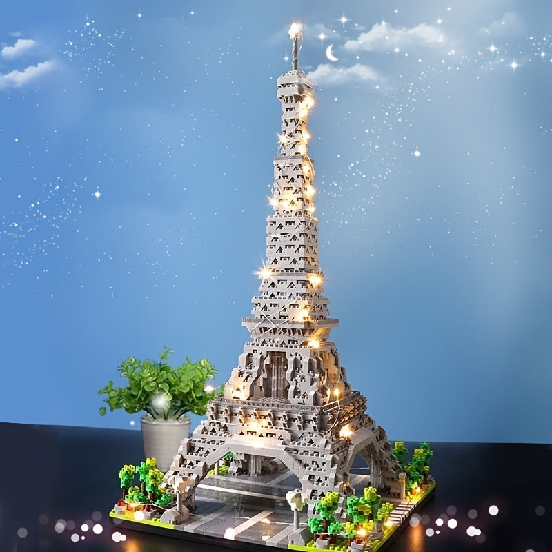 Paris Eiffel Tower Building Blocks Set Puzzle Toy