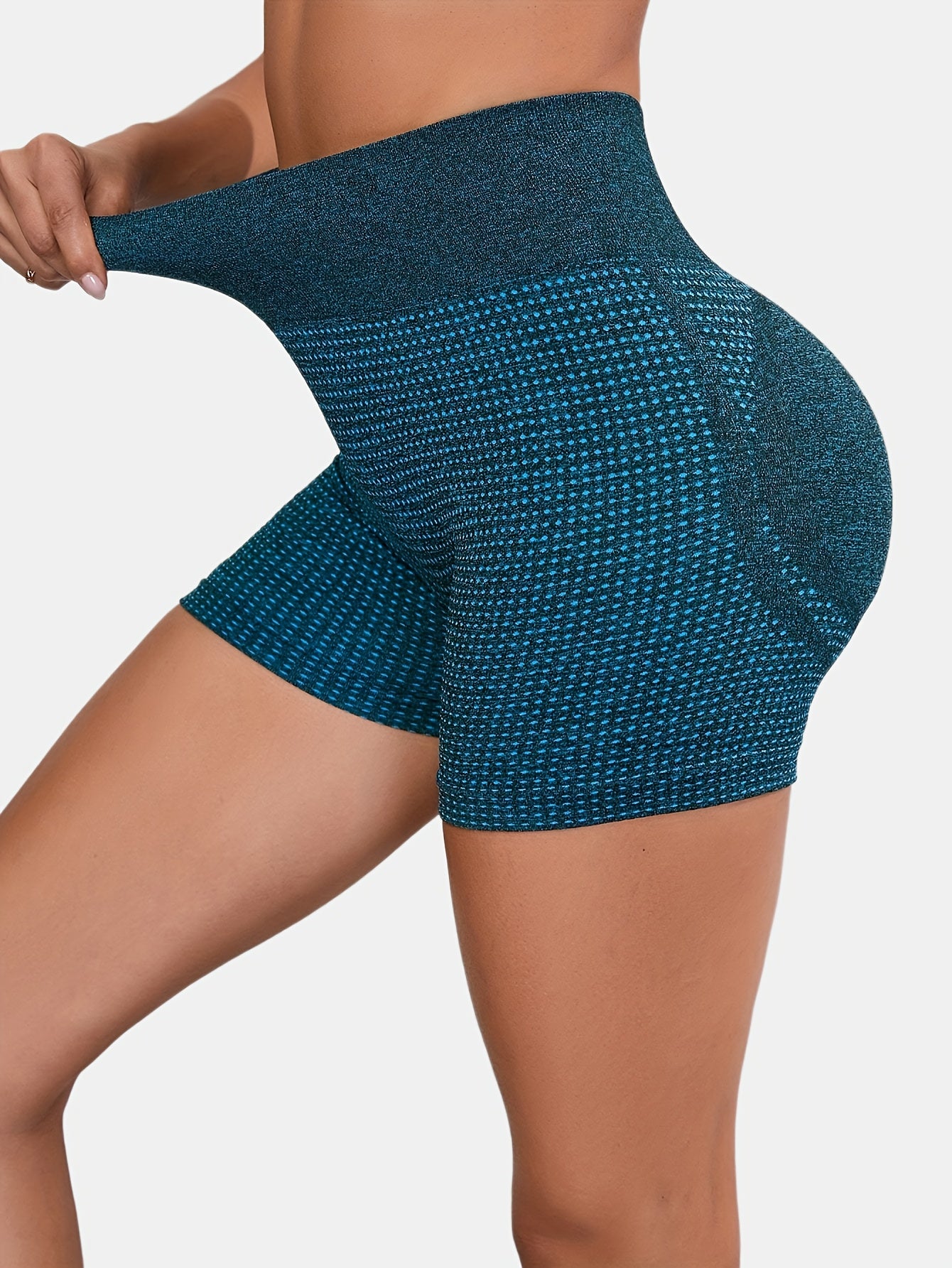 Seamless Dot Tight Sports Shorts High Waist Fitness Yoga Running Shorts