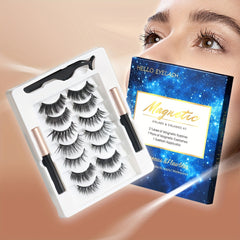 Magnetic Eyelash Set Magnetic Eyeliner Natural Fluffy Curly 7 Pairs