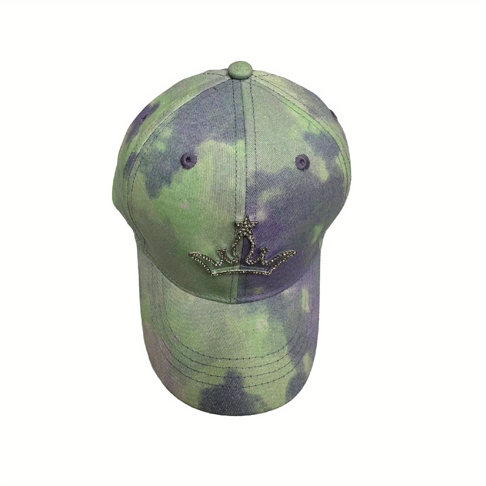 Crown Bear Hat Tie Dye Cotton Duck Tongue Hat for Kids