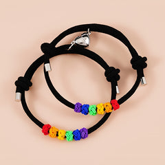 Rainbow Pineapple Knot Gay Couple LGBT Love Heart Bra