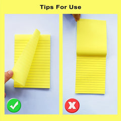 8pcs Lined Sticky Notes Post 8 Colors Self Sticky Notes Pad