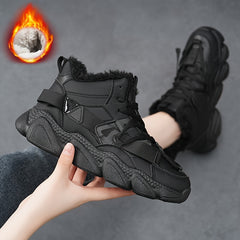 Women's Lace Up Snow Boots Thick Bottom Warm Casual Shoes