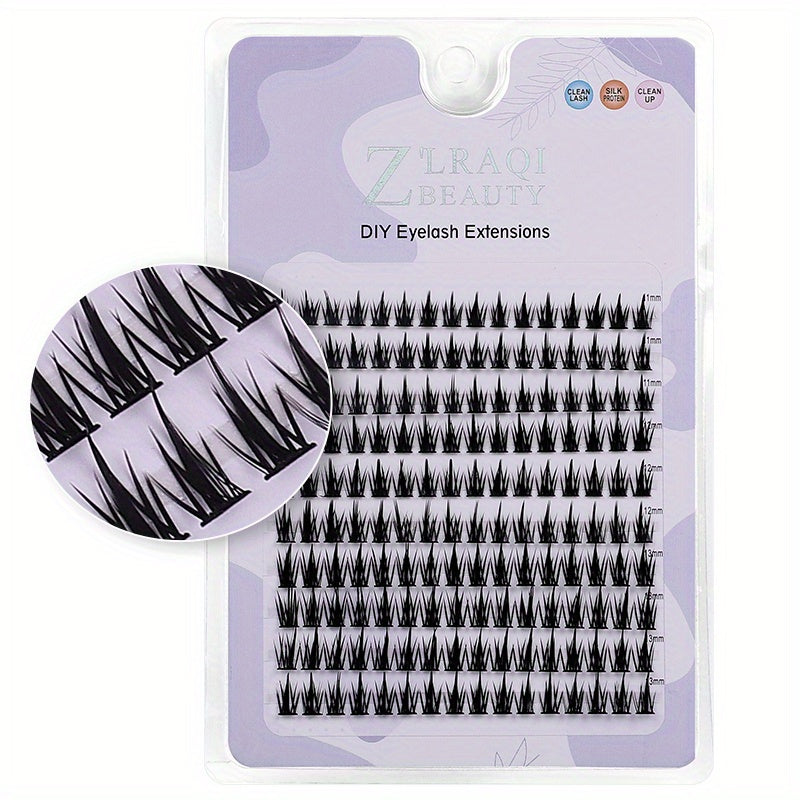 Sunflower Wheat Style False Eyelashes Set 10 Rows Easy to Use