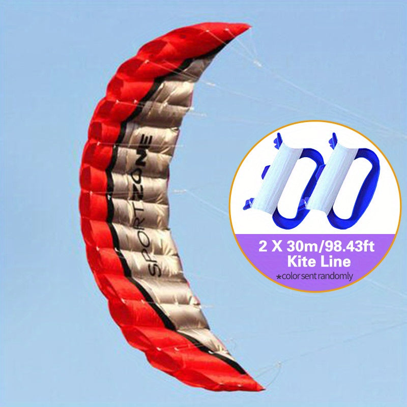 2.5m Parafoil Kite with Line Handle - Stunt Kite for Sports Beach