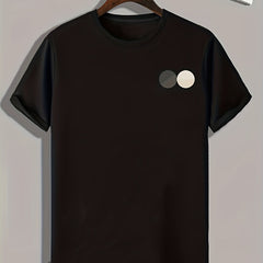 Geometric Pattern Print Men's Sports T-shirt Graphic Tee