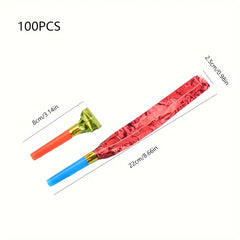 100PCS Small Dragon Whistle Cheerleading Birthday Party Props