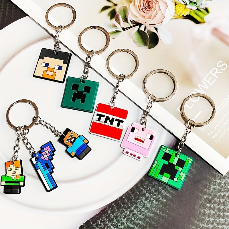 Mini Key Chain Small Cartoon Pendant Keychain Schoolbag Backpack Bag Ornament