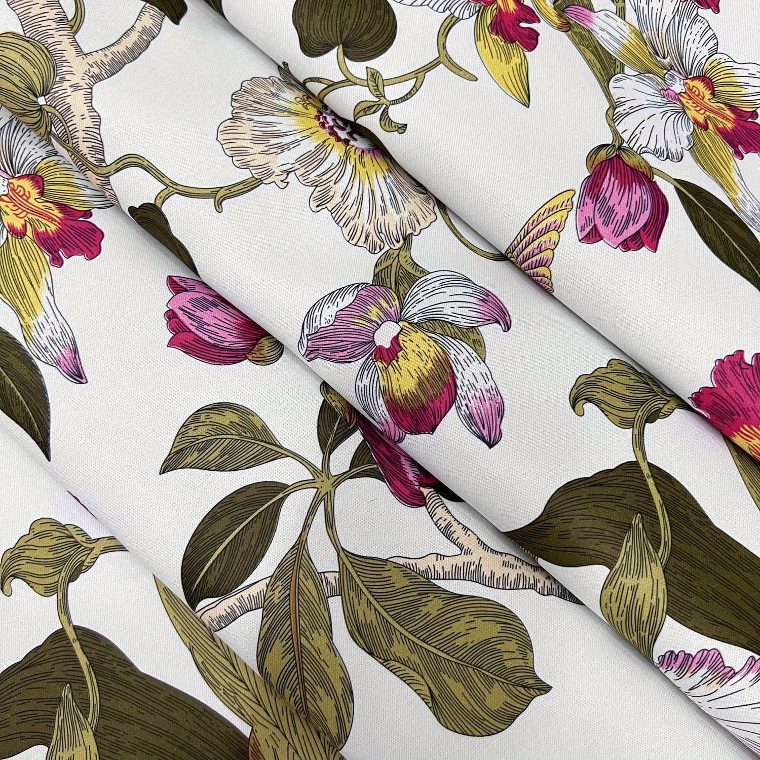 Rustic Floral Blackout Curtain for Living Room Bedroom Decor