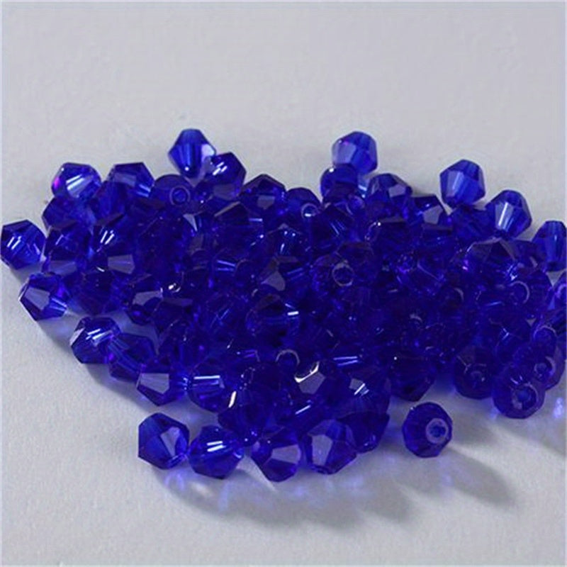 98pcs 6mm Dark Rhombus Crystal Man Glass Beads for DIY Jewelry Making