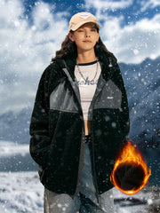 Sherpa Warm Outdoor Hooded Jacket Women's Clothing