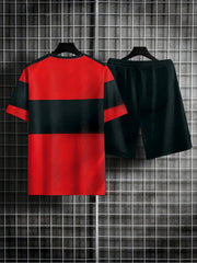 Mens 2 Piece Outfits T-shirt & Casual Shorts Set Summer Clothing