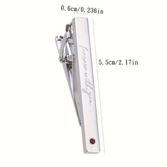 Men's Formal Necktie Clip Heavy Duty Metallic Tie bar for Wedding Business