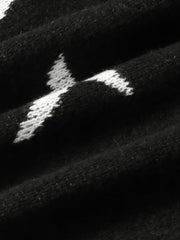 Y2K Star Print Cardigan
