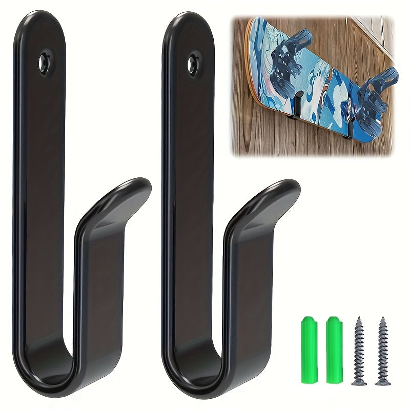 2pcs Horizontal Snowboard Wall Hanging Clamp - Snowboard Storage Hook