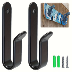 2pcs Horizontal Snowboard Wall Hanging Clamp - Snowboard Storage Hook