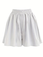 Basic Drawstring Shorts Women's Casual Stretch Shorts