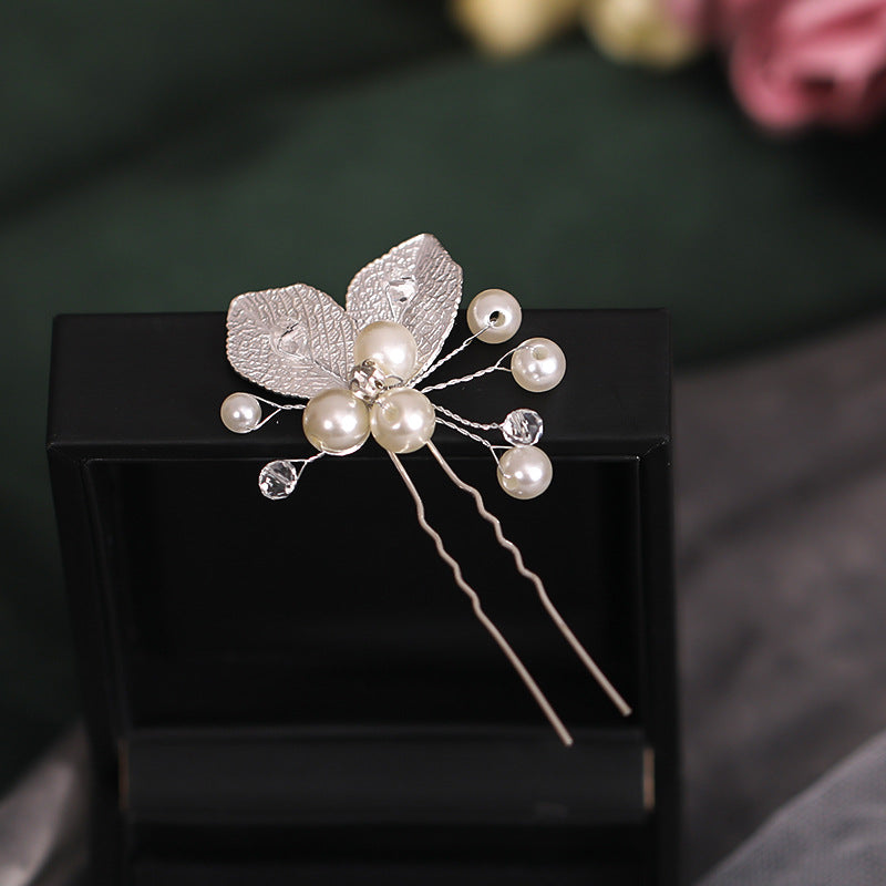Crystal Hair Clips Flower Bridal Headpieces Leaves Hair Accessories