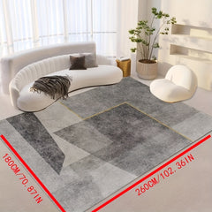 Large Area Rug Modern Crystal Velvet Non-slip Soft Polyester Mat