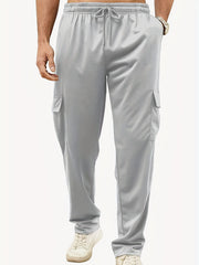 Men's Drawstring Sweatpants Loose Fit Cargo Pants