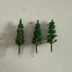 3pcs Realistic Pine Trees for Dollhouses and Sandbox Play