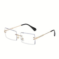 Men's Rimless Gradient Polarized Sunglasses UV400
