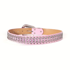 Kids Rhinestone Western Belt Diamond Leather Girls Boys Cowgirl
