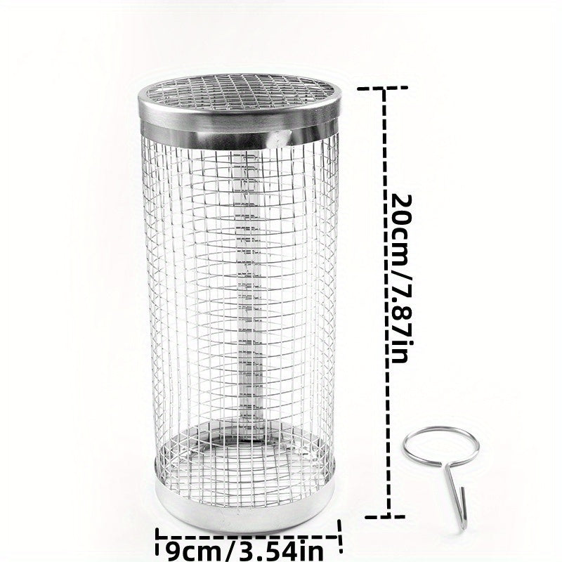 Portable BBQ Rolling Grill Basket for Delicious Grilling Anywhere