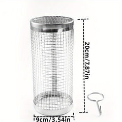 Portable BBQ Rolling Grill Basket for Delicious Grilling Anywhere
