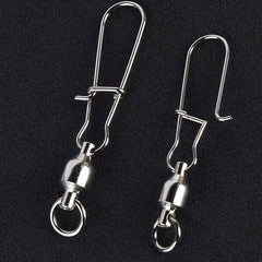 9KM Stainless Steel Swivels with Duolock Snaps for Fishing