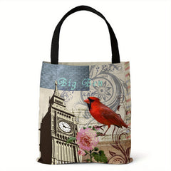 Canvas Bag Urban Landmark Print Lightweight Shopper Handbag