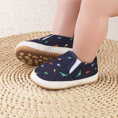 Dino Slip On House Shoes For Baby Boys Non Slip Soft Bottom Walking Shoes