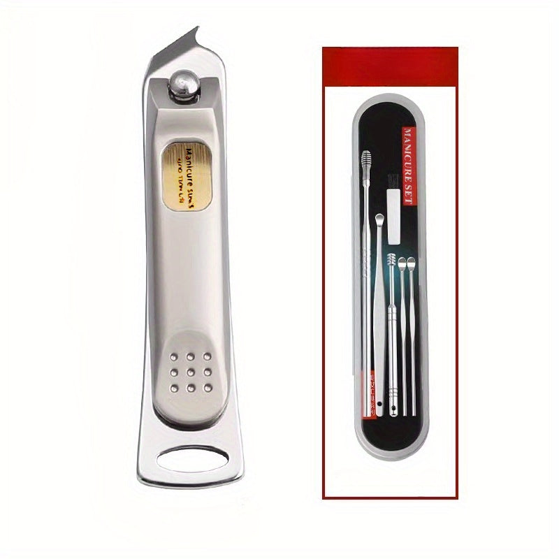 3pcs Nail Clippers Portable Splash-proof Nail Scissor