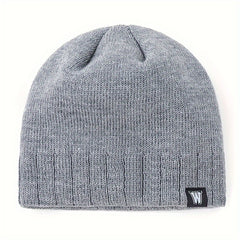 Knitted Hat Winter Warm Beanie Hat Outdoor Coldproof Pullover Hat